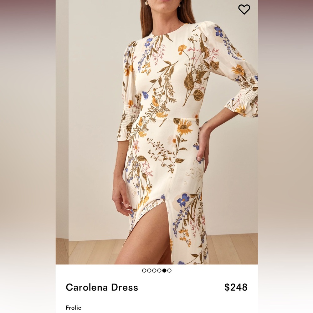 Reformation carolena dress frolic